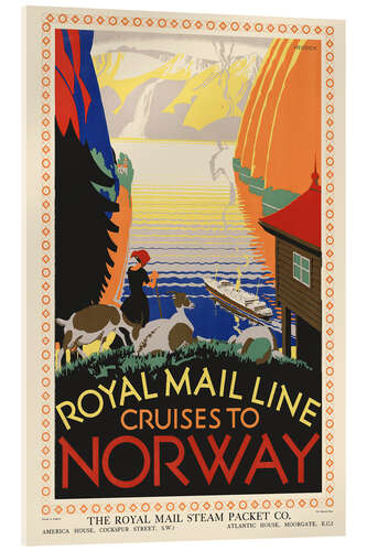 Acrylglasbild Royal Mail Line Cruises To Norway
