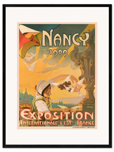 Impresión de arte enmarcada Nancy Exposition Internationale 1909