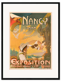 Impresión de arte enmarcada Nancy Exposition Internationale 1909 - Vintage Advertising Collection