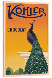 Holzbild Kohler Chocolat - Vintage Advertising Collection