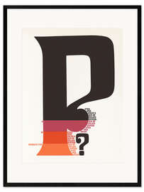 Kehystetty taidepainatus Where's the "P" if a Peter Piper picked a peck of pickled peppers - Vintage Advertising Collection