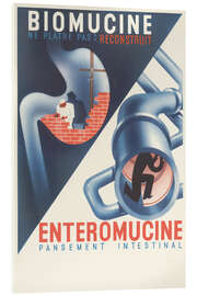 Obraz na szkle akrylowym Biomucine, Enteromucine - Vintage Advertising Collection