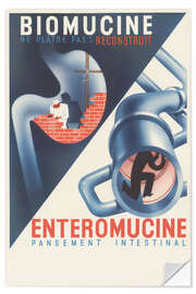 Vinilo para la pared Biomucine, Enteromucine - Vintage Advertising Collection