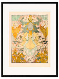 Gerahmter Kunstdruck Tiger Lilien - Claudius Denis