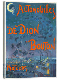 Lienzo Automobiles de Dion Bouton Moteurs - Vintage Advertising Collection