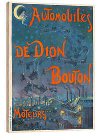 Holzbild Automobiles de Dion Bouton Moteurs - Vintage Advertising Collection