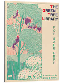 Aluminium print The Green Tree Library - Henry McCarter - Vintage Advertising Collection