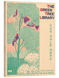 Obraz na drewnie The Green Tree Library - Henry McCarter - Vintage Advertising Collection