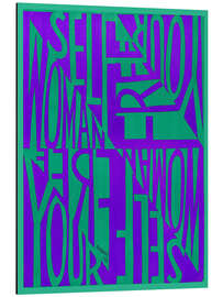 Magnettafel Woman Free Yourself