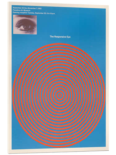 Tableau en verre acrylique The Responsive Eye - Patrick Blackwell, 1965