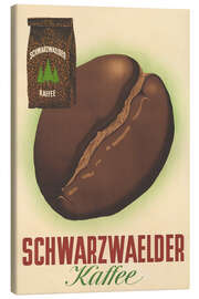 Stampa su tela Schwarzwälder Kaffee - Vintage Advertising Collection