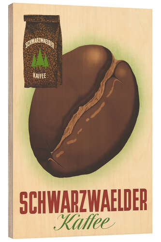 Holzbild Schwarzwälder Kaffee