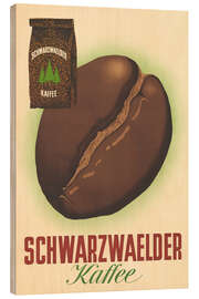 Holzbild Schwarzwälder Kaffee - Vintage Advertising Collection