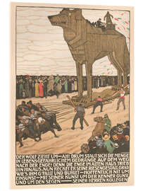 Obraz na szkle akrylowym The Wolf Moves - Burkhard Mangold, 1911