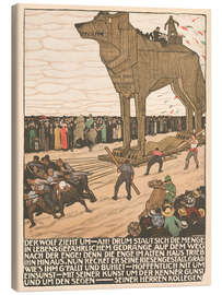 Canvas-taulu The Wolf Moves - Burkhard Mangold, 1911