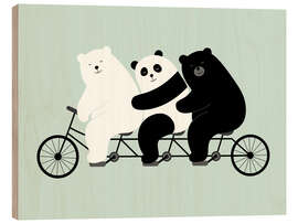 Wood print Family Time - Andy Westface