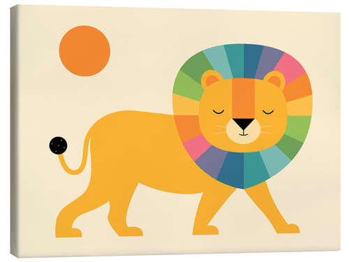 Canvas print Lion Shine