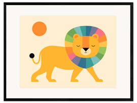 Impresión de arte enmarcada Lion Shine - Andy Westface