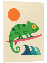 Hartschaumbild Bunter Surfer