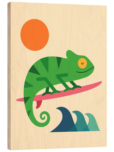 Wood print Surf Time