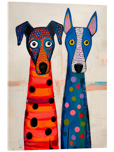 Akrylbillede Dog friends