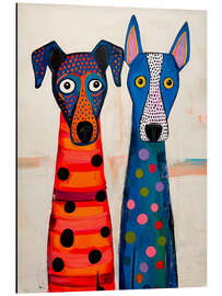 Aluminium print Dog friends - nobelart