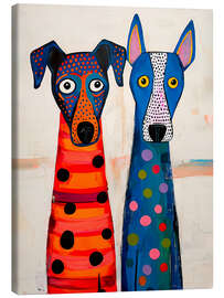Canvas print Dog friends