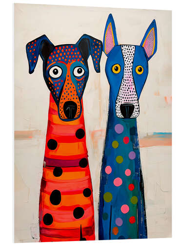 Quadro em PVC Dog friends