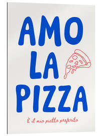Cuadro de plexi-alu Amo la Pizza - Ohkimiko