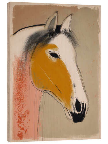 Print på træ Horse