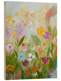 Holzbild Prairie Treasures - Ángeles M. Pomata