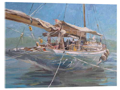 Acrylic print In the harbor