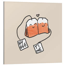 Aluminium print Tea bags Hyggelig - Julia Reyelt