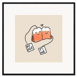 Impresión de arte enmarcada Tea bags Hyggelig - Julia Reyelt