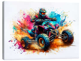 Canvas print Quad-ATV in watercolour - nobelart