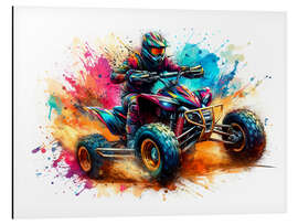 Magnettafel Quad-ATV in Aquarell