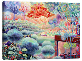 Stampa su tela The Sun Rising Over a Coffee Farm - Josh Byer