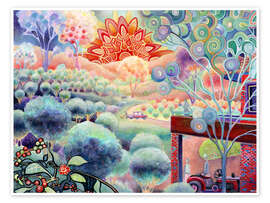 Tableau The Sun Rising Over a Coffee Farm - Josh Byer