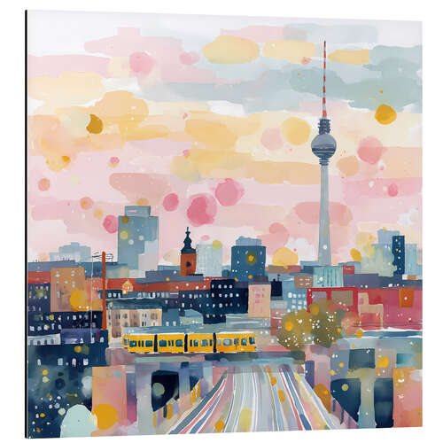 Obraz na aluminium Berlin at sunset