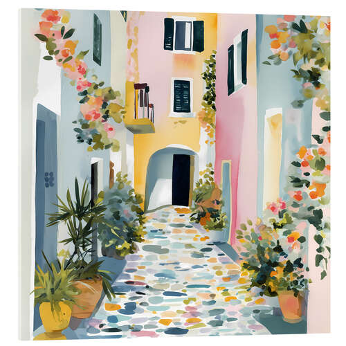 Stampa su vetro acrilico Alley in Greece