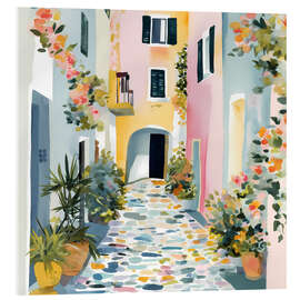 Stampa su vetro acrilico Alley in Greece