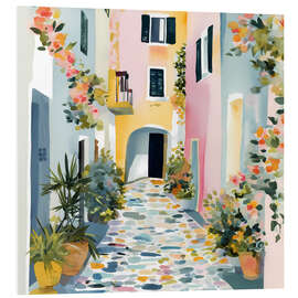 Foam board print Alley in Greece