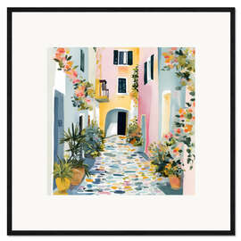 Framed art print Alley in Greece