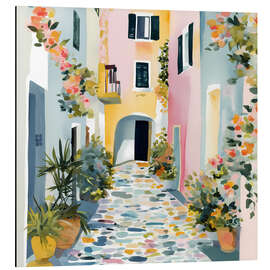 Magnettafel Gasse in Griechenland