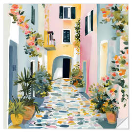 Naklejka na ścianę Alley in Greece