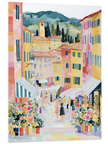 Foam board print Living Italy