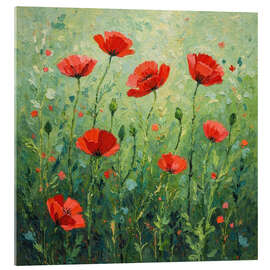 Quadro em acrílico Between the poppies - DejaReve