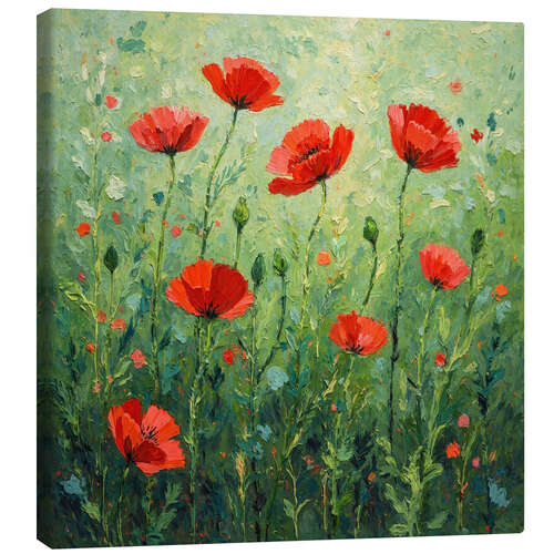 Obraz na płótnie Between the poppies