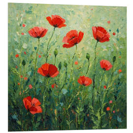 Foam board print Between the poppies - DejaReve
