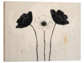 Obraz na drewnie Whispers in Monochrome - DejaReve